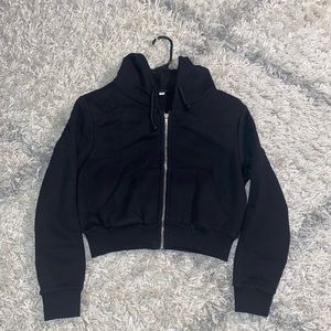 Small Shein cropped zip up hoodie